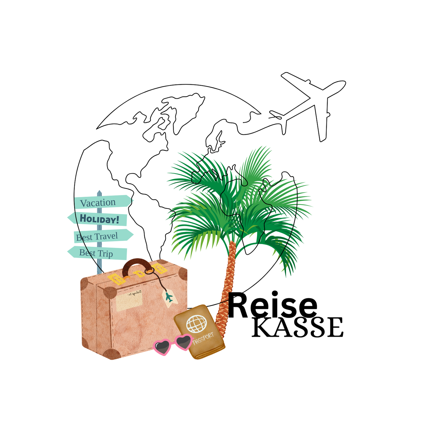 Spardose "Reise"