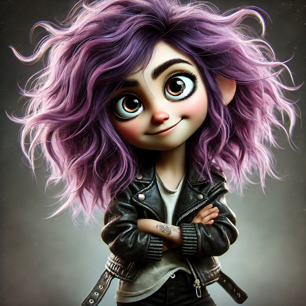 Thermoflasche "rockiges Mädchen"