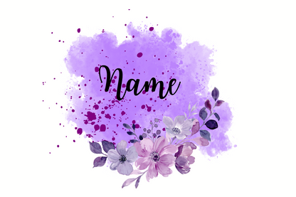 Spardose "Name mit lila"