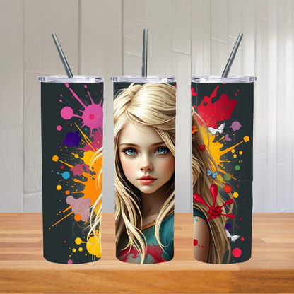 Thermobecher "blondes Mädchen"