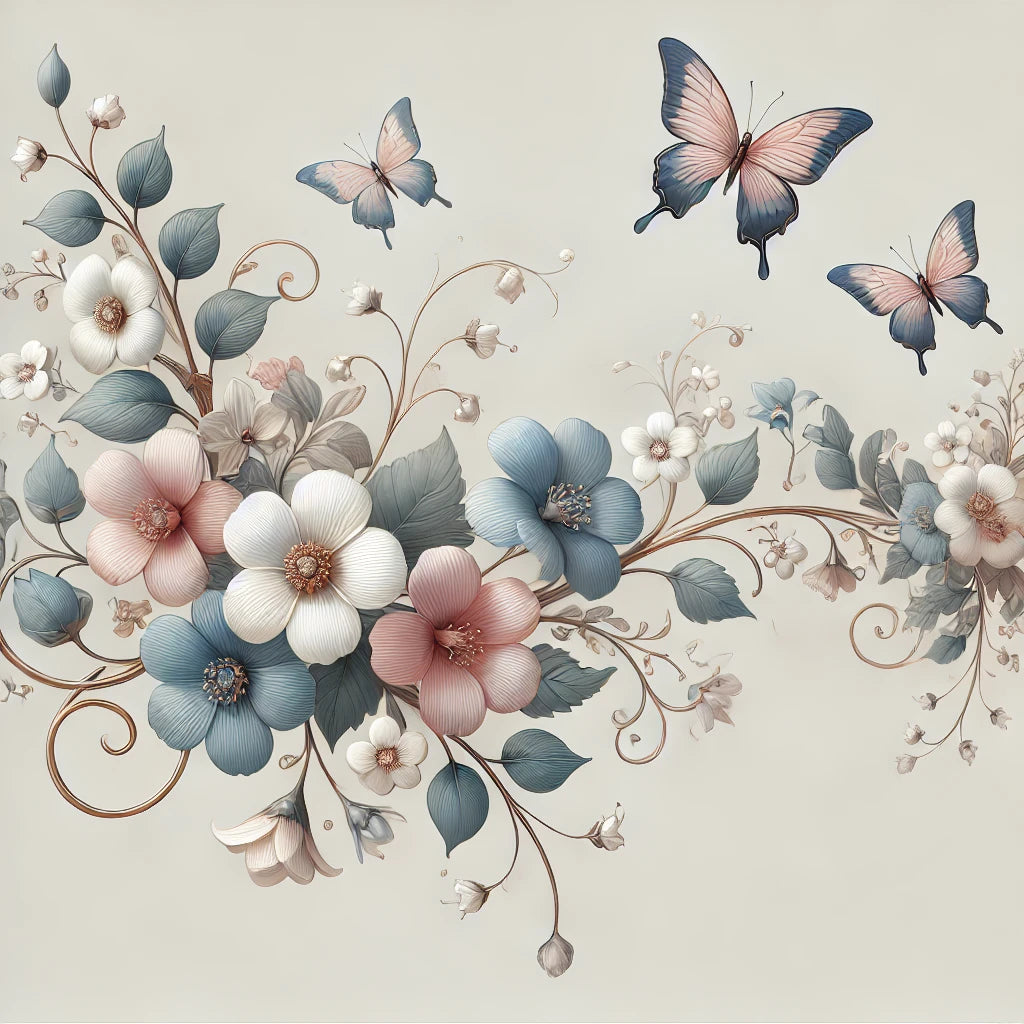 Thermoflasche "Aquarell Blumen"