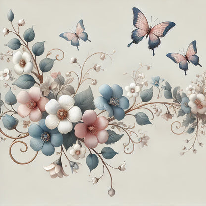 Thermoflasche "Aquarell Blumen"